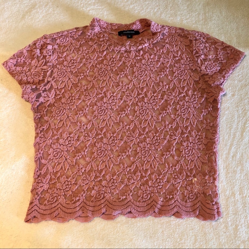 Lace crop top